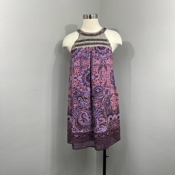 Xhilaration Purple Print Dress‎ - Picture 1 of 11